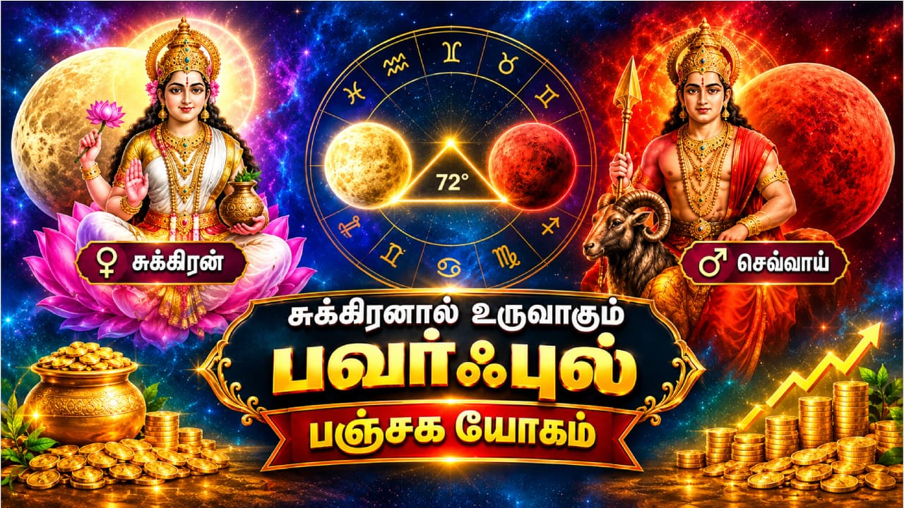 Panchak Yoga : சுக்கிரனால் உருவாகும் பவர்ஃபுல் பஞ்சக யோகம்.. ராஜ வாழ்க்கையை அனுபவிக்கப்போகும் 5 ராசிகள் என்னென்னெ?