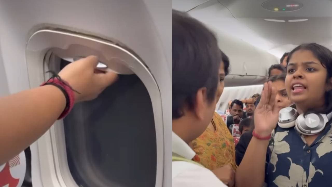 വിമാനത്തിന്റെ വിൻഡോ കവറിങ് ഇളകിയ നിലയിൽ; സുരക്ഷ ചോദ്യം ചെയ്ത് യാത്രക്കാർ, തർക്കത്തിന്റെ ദൃശ്യങ്ങൾ വൈറൽ