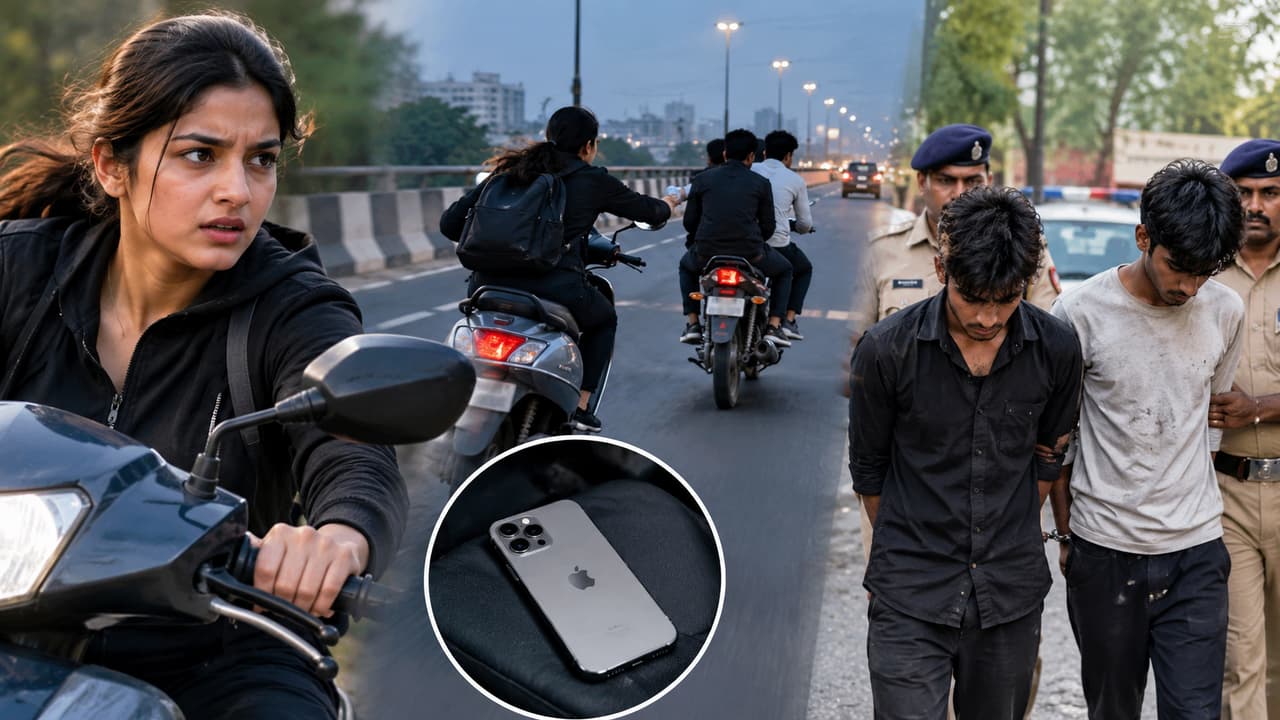 Delhi Woman Chases Phone Snatchers On Scooter After Crash, Gets Them Arrested
