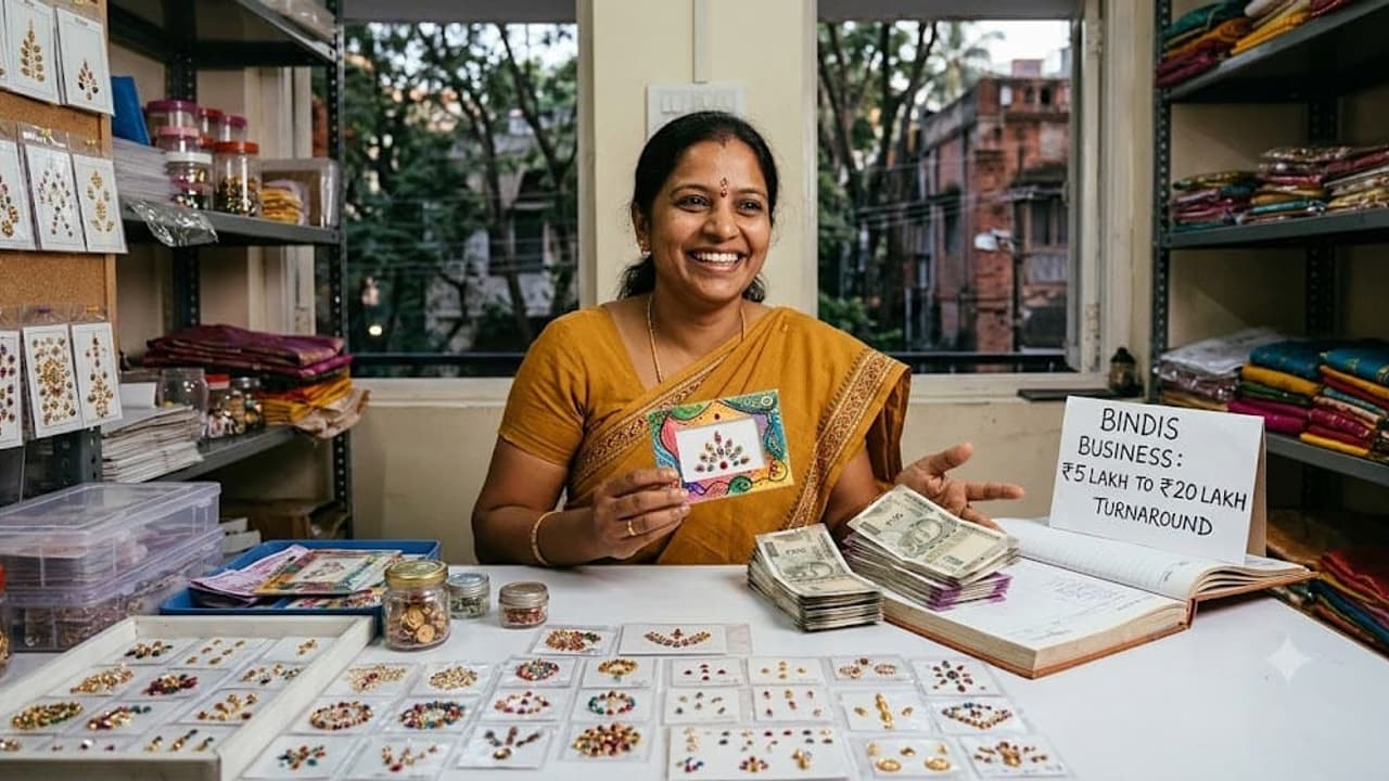 ಕೇವಲ ₹5 ಲಕ್ಷ ಹೂಡಿಕೆ, ಈಗ ₹20 ಲಕ್ಷದ ಉದ್ಯಮ! ಬೆಂಗಳೂರಿನ ಮಹಿಳೆಯ ಬಿಂದಿ ಬಿಸಿನೆಸ್‌ಗೆ ಬಾಲಿವುಡ್ ತಾರೆಯರೇ ಗ್ರಾಹಕರು!