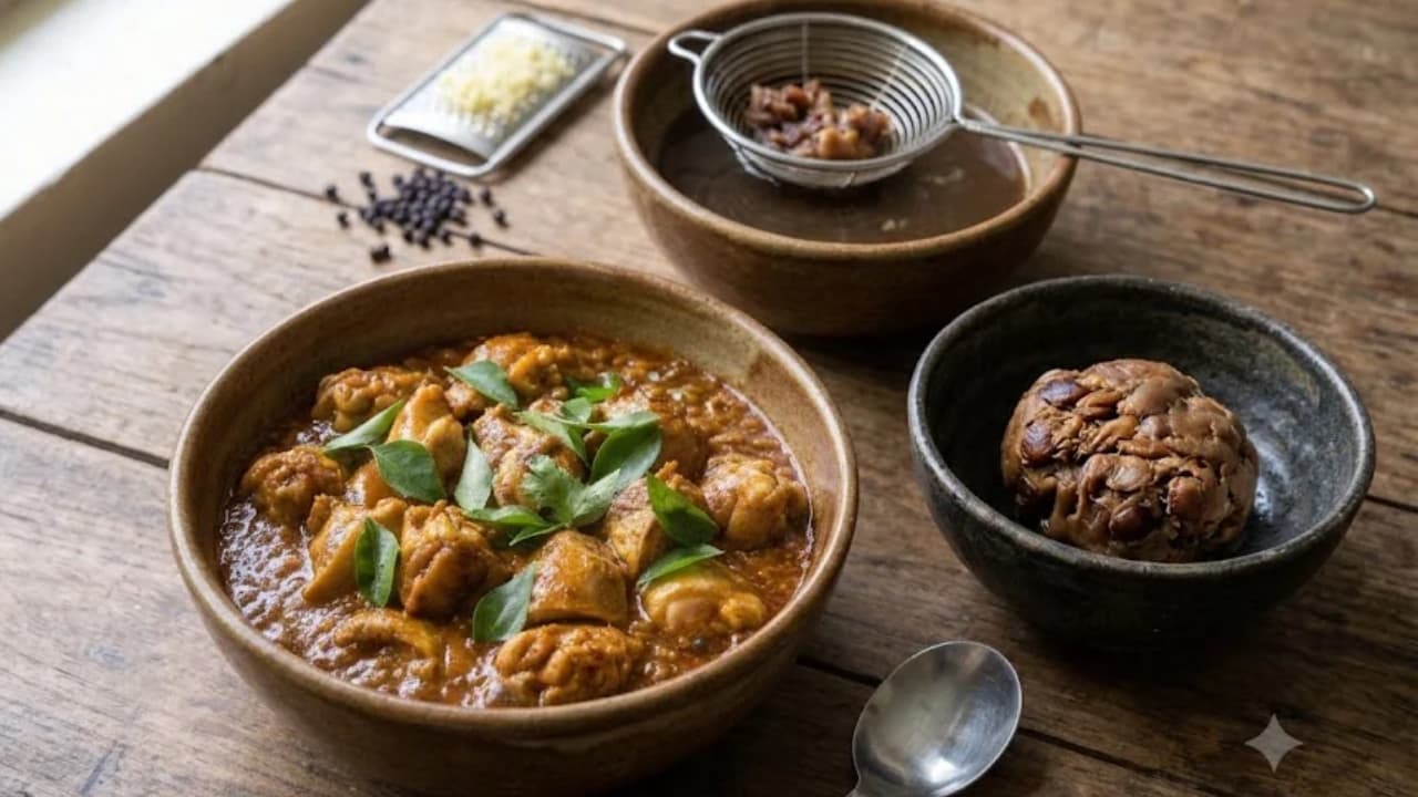 Tamarind Chicken Gravy : புளி தண்ணீர் ஊற்றி சிக்கன் கிரேவி செய்தால் இவ்வளவு ருசியா? வேர்க்கடலை மசாலா ரகசியம்!