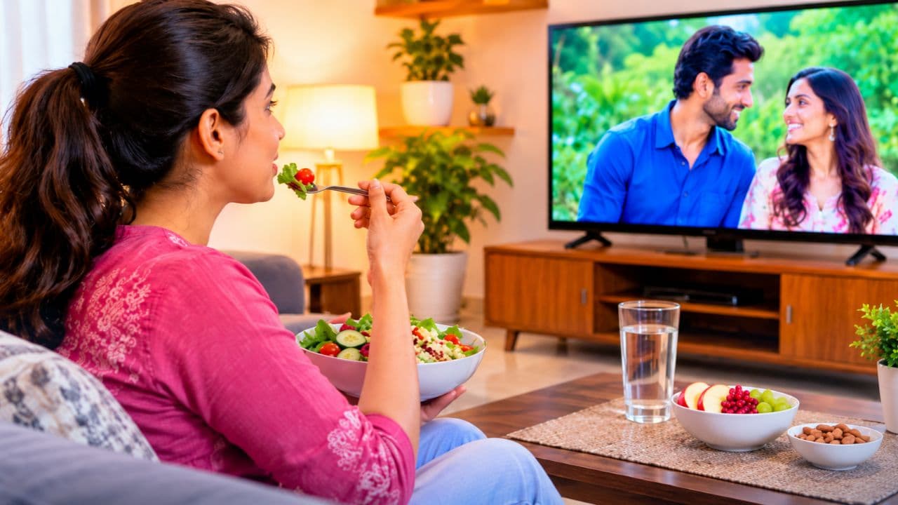 Eating While Watching TV: டிவி, மொபைல் பார்த்துக்கிட்டே சாப்பிடுறீங்களா? இத படிங்க!