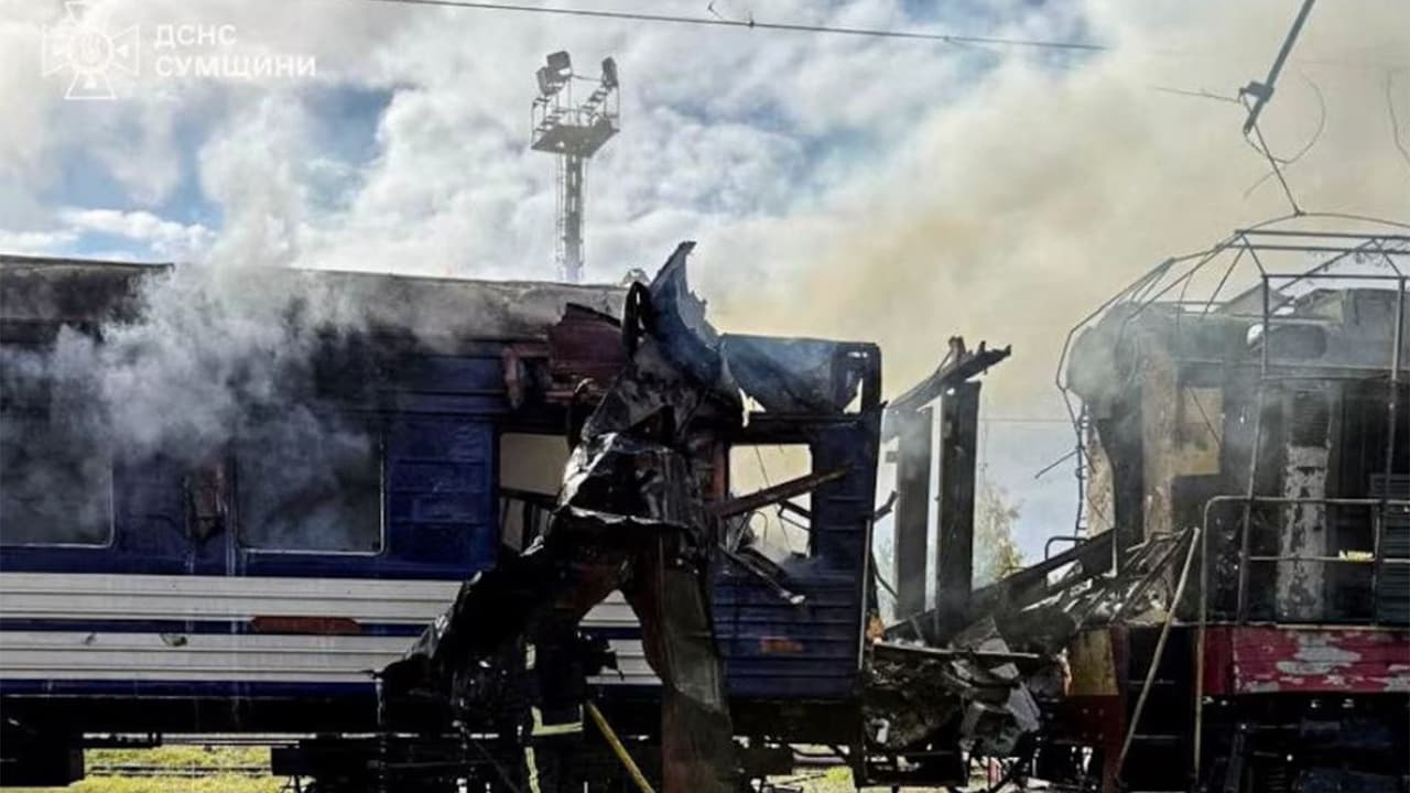 Russia Drone Strike Kills 1, Injures 30 at Ukraine’s Sumy Train Station