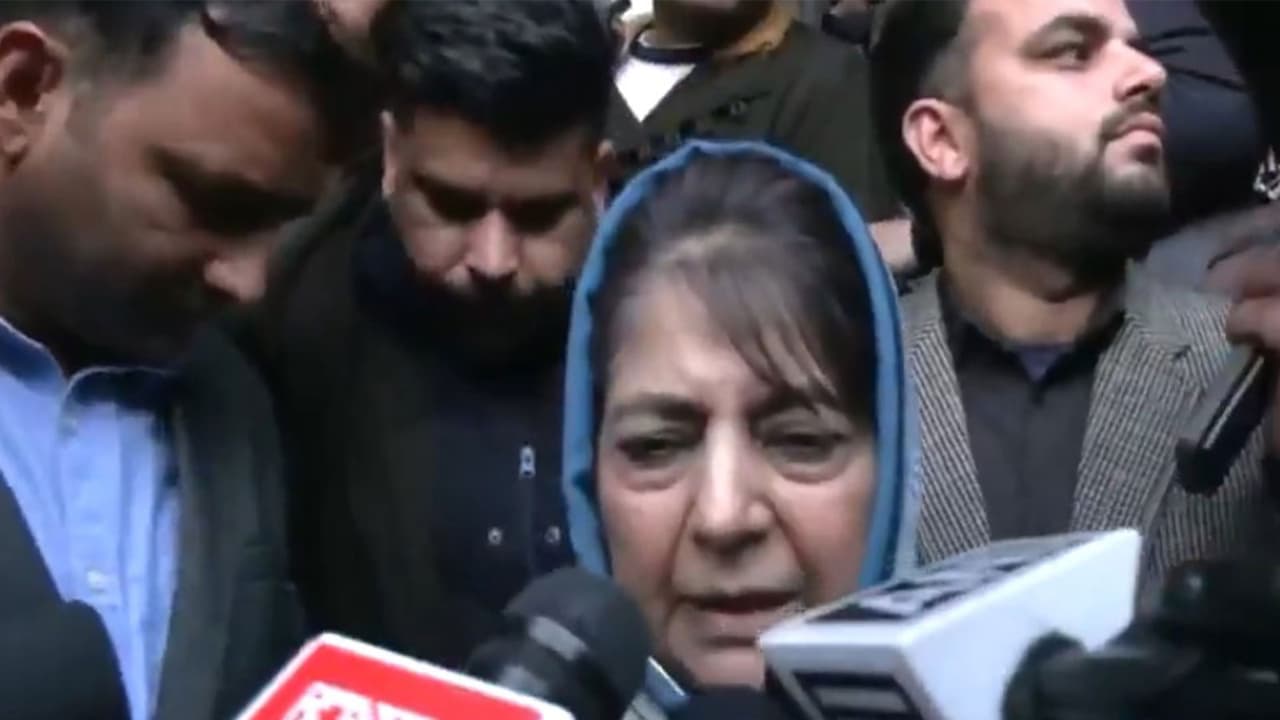 Mehbooba Mufti flags rising migration, crime in J&K post-Art 370