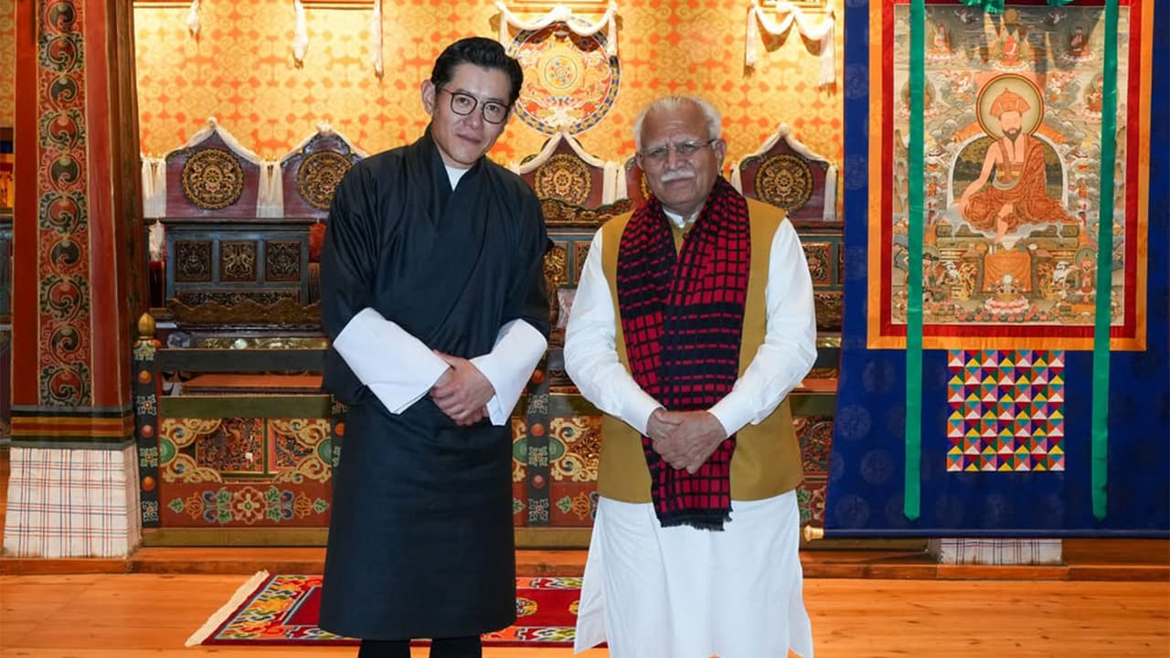 Manohar Lal meets Bhutan King, reaffirms India-Bhutan friendship