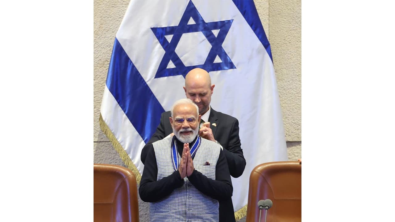 PM Modi first recipient of Israel's Medal of Knesset, a special honour