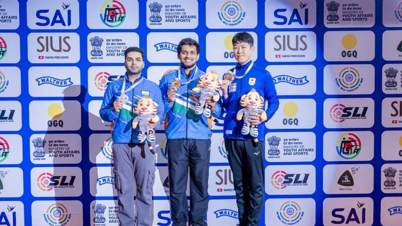 Asian Rifle Championship: India dominates with podium sweep, 1-2 finish