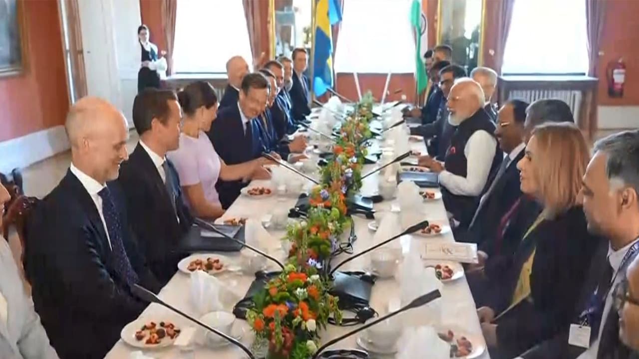 PM Modi, Ulf Kristersson hold talks to boost India-Sweden ties
