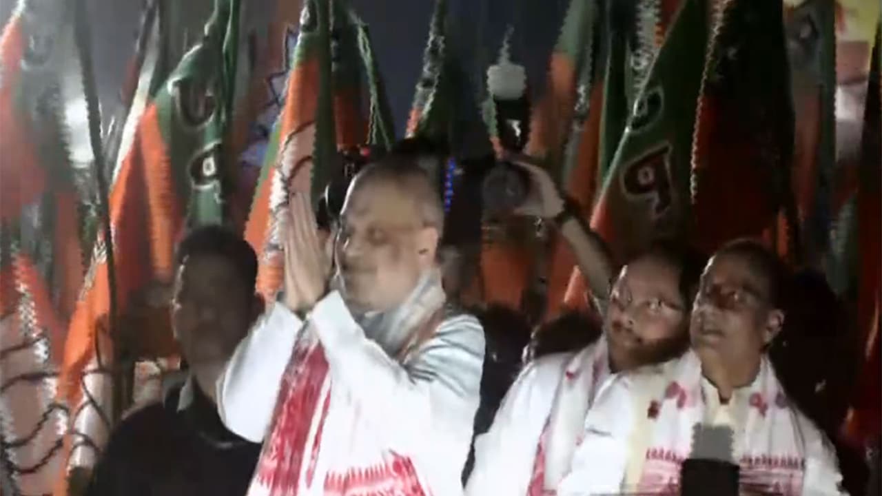 Amit Shah's massive Guwahati roadshow boosts BJP's Assam campaign