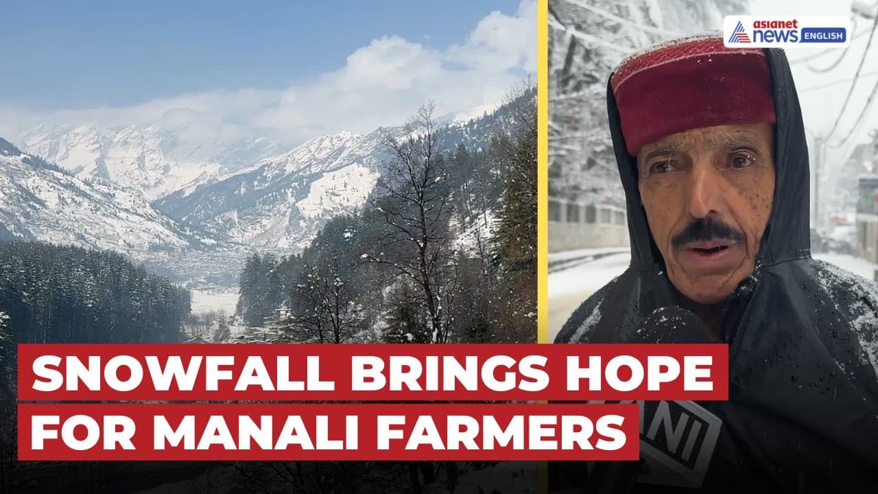 Manali: Farmers Cheer as Heavy Snowfall Boosts Harvest Hopes