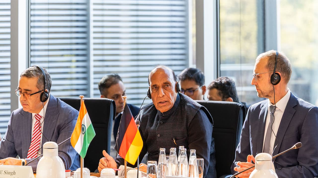 Rajnath Singh pushes for defence ties with Germany amid new threats