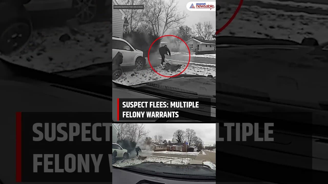 DASHCAM FOOTAGE Shows Police Chase in Michigan as Suspect Crashes Car ...