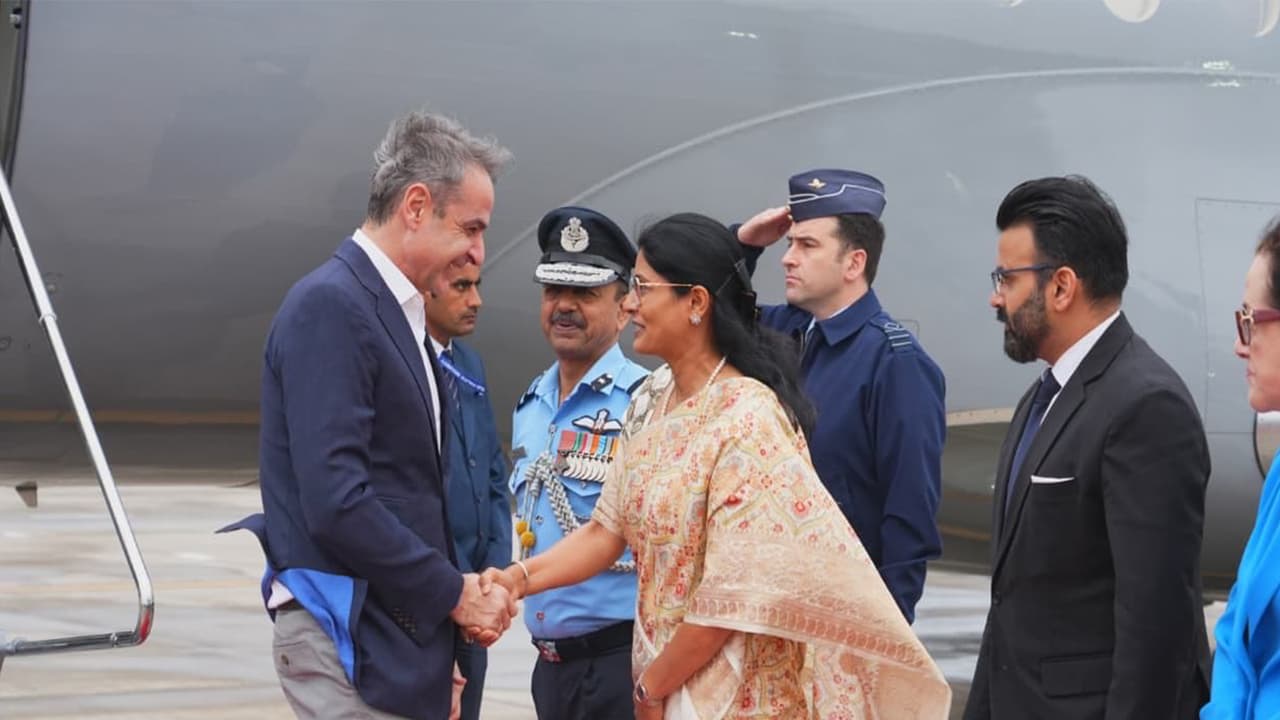 Greek PM, UN Chief Guterres arrive in Delhi for India-AI Summit