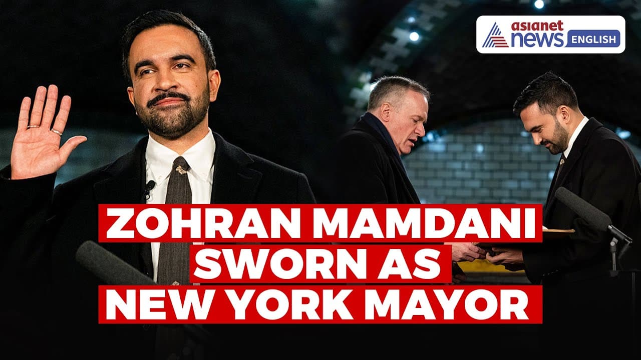 Zohran Mamdani Sworn as Mayor of the City of New York | WATCH | Asianet ...