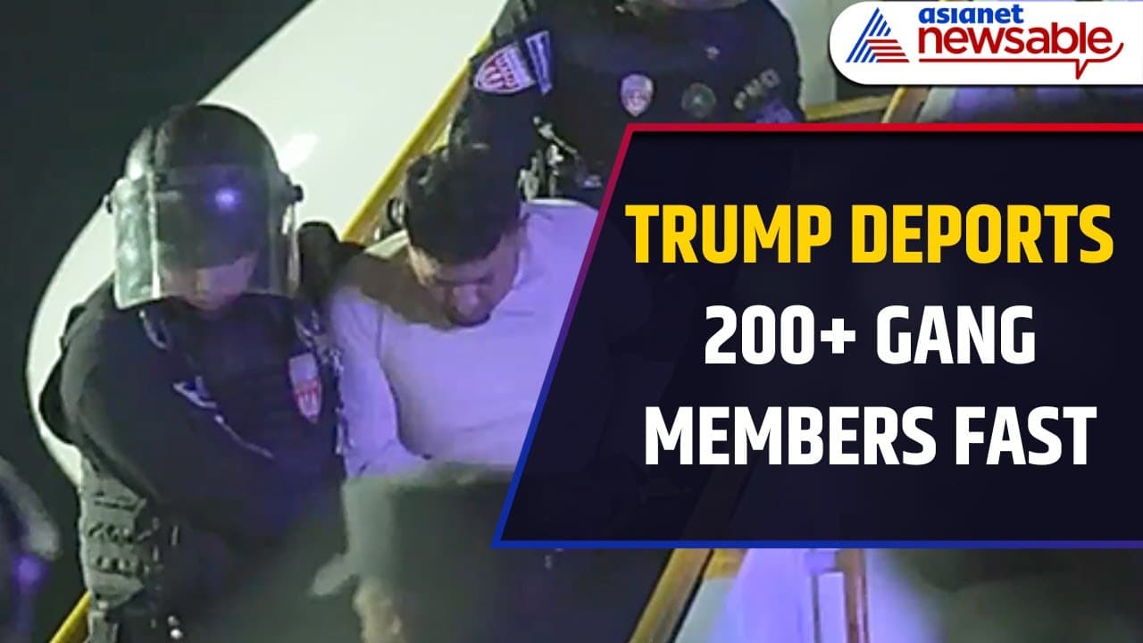 Trump DEPORTS 200+ Alleged Gang Members to El Salvador | Asianet ...