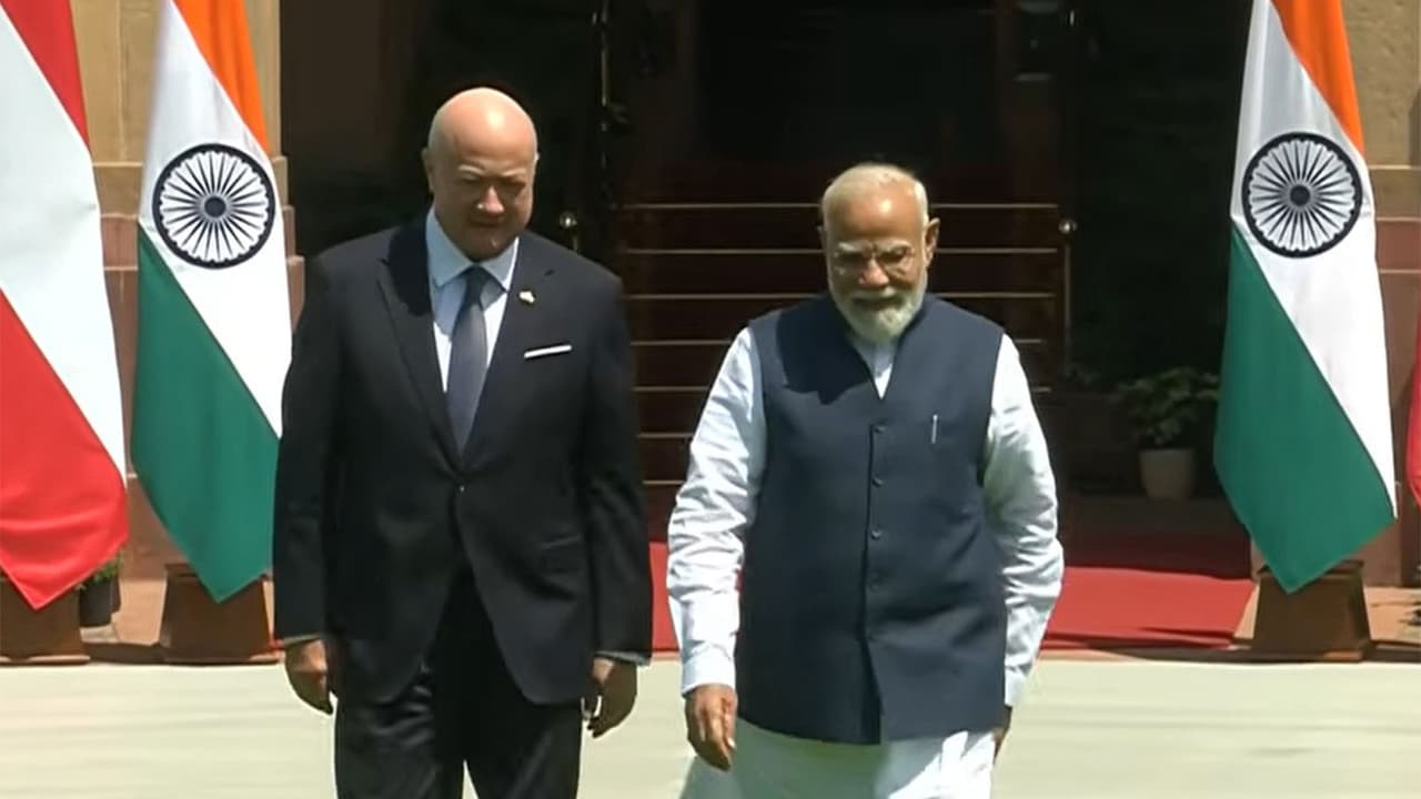 PM Modi holds talks with Austrian Chancellor Christian Stocker in Delhi