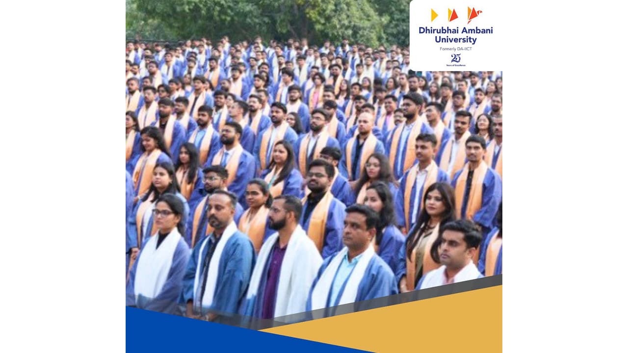 Dhirubhai Ambani University's 20th Convocation awards 649 degrees