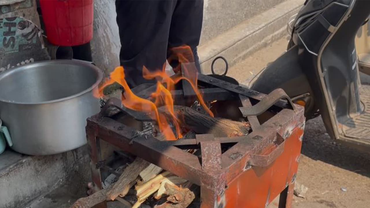 Hyderabad fast food owner uses wooden stove amid gas cylinder shortage