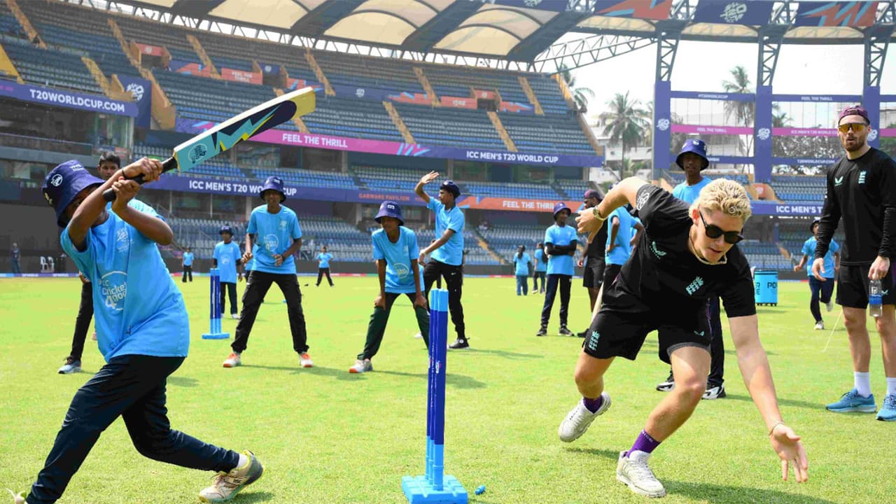 Cricket 4 Good clinics connect young fans with stars at T20 World Cup