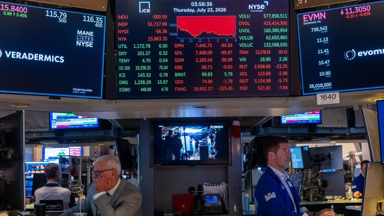 US Stock Indices End Week Lower On Pressure From Elevated Long-Duration Treasury Yields — PSKY, MSTR, WMT, TSLA, NVDA In Focus