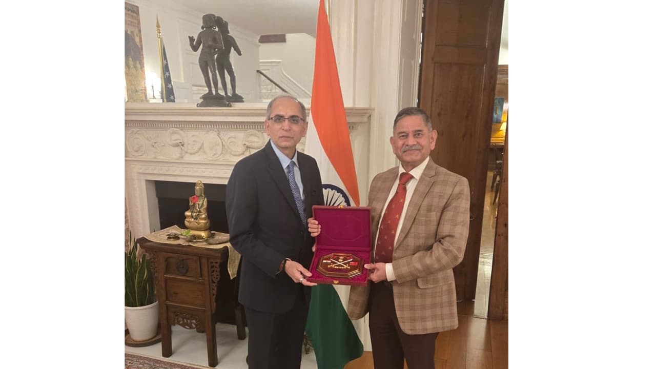 Indian Army chief Gen Dwivedi hosted at India House in Washington DC