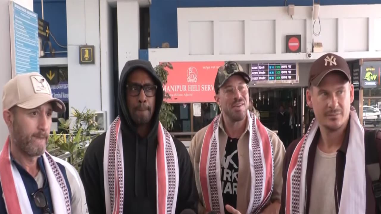 UK pop band Blue arrives in Imphal for Sangai Music Festival 2025