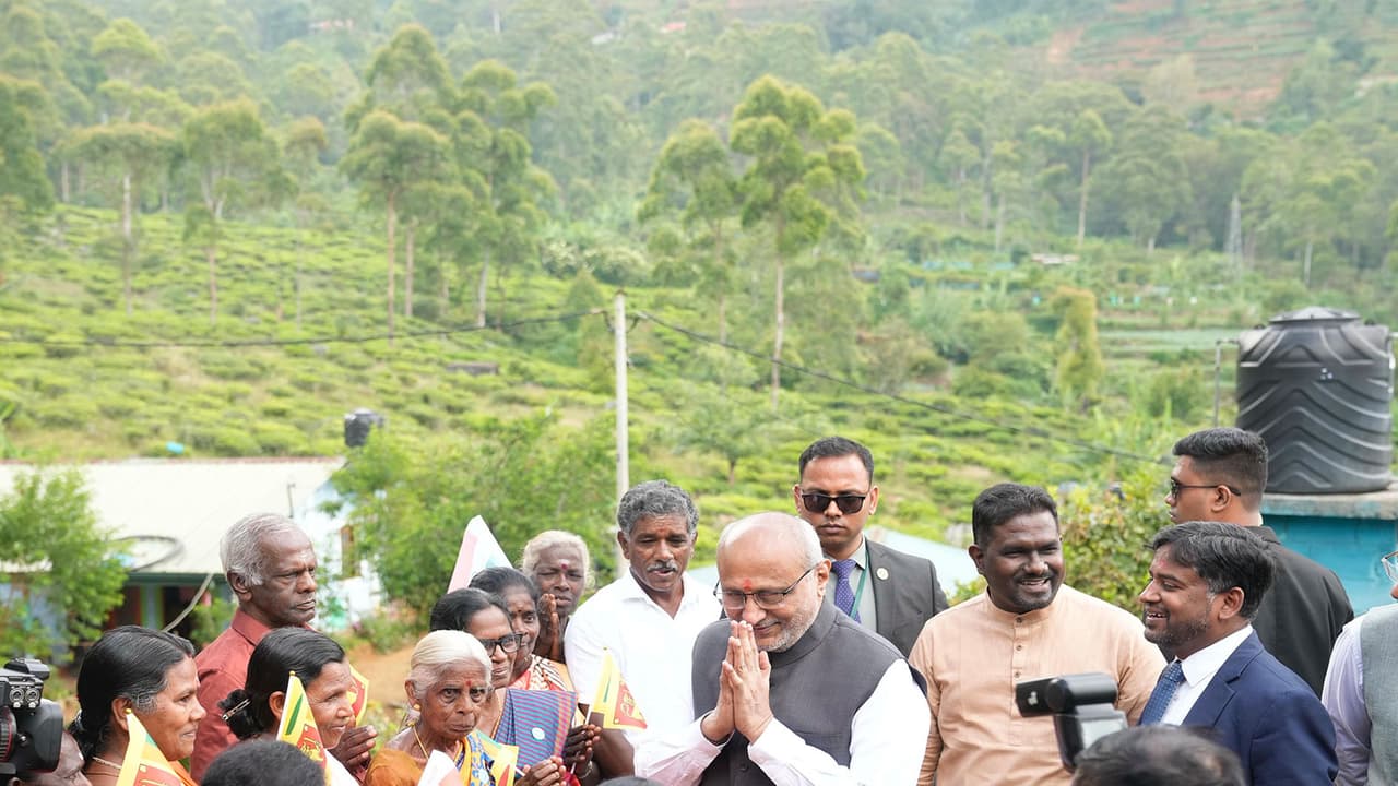 India's housing project in Sri Lanka: VP meets Tamil beneficiaries