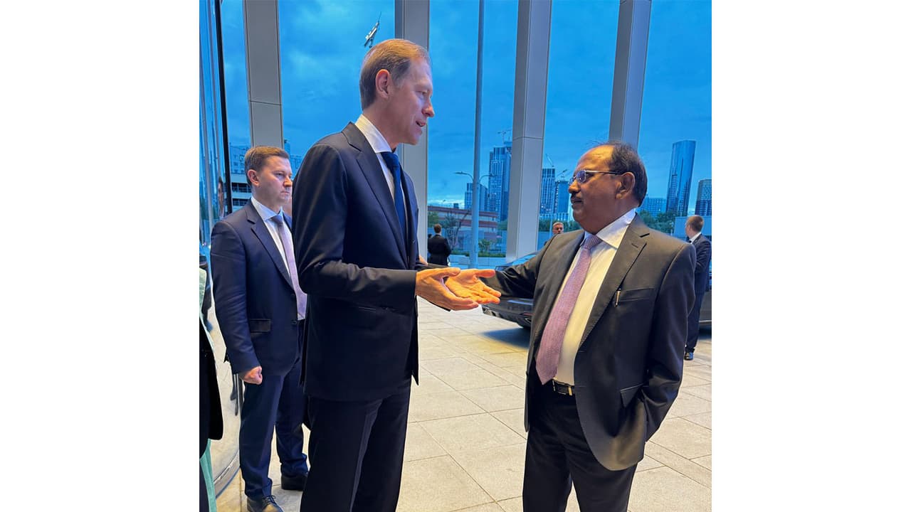 Ajit Doval reviews defence, security cooperation with Russia, Myanmar