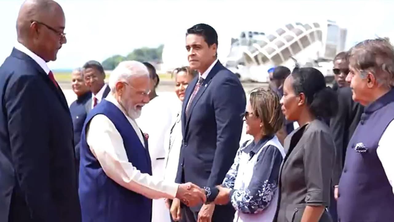 PM Modi arrives in Seychelles for Golden Jubilee, high-profile talks