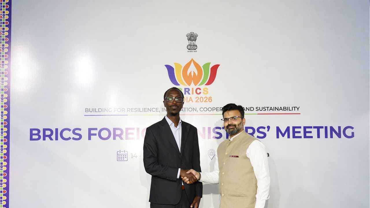 Ethiopian Foreign Minister arrives in New Delhi for BRICS meeting