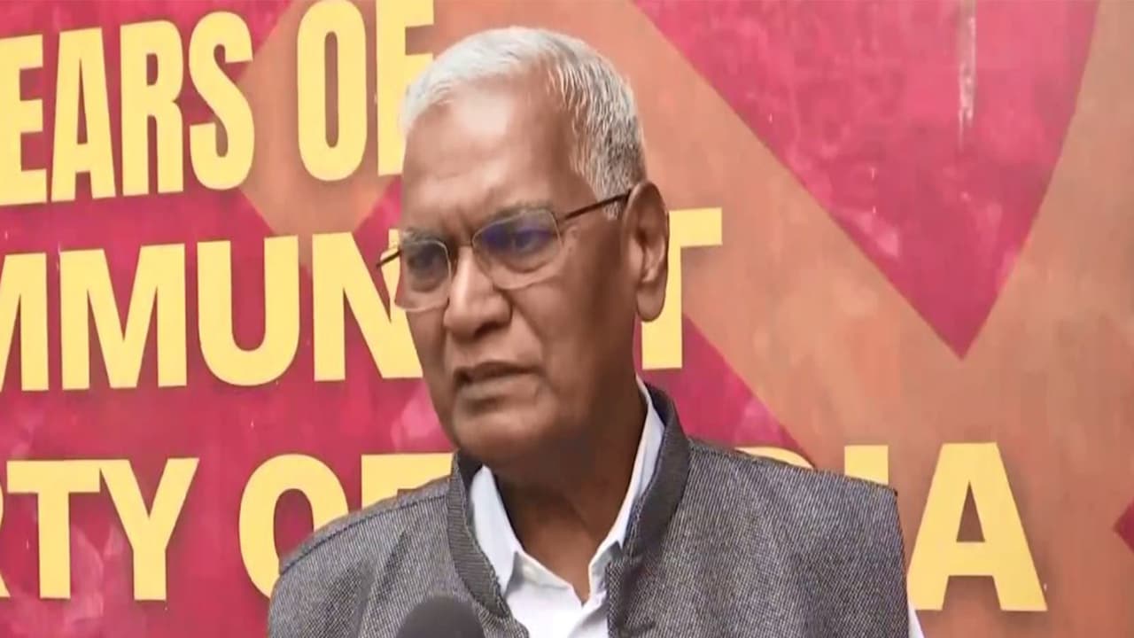 Deea Raja D Raja demands all-party meet on West Asia, cites Vajpayee's example ...