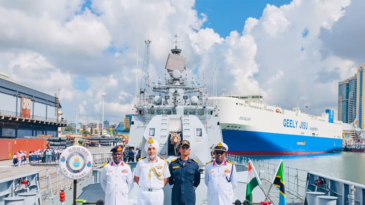 Indian Navy's INS Trikand in Tanzania for maritime cooperation drills
