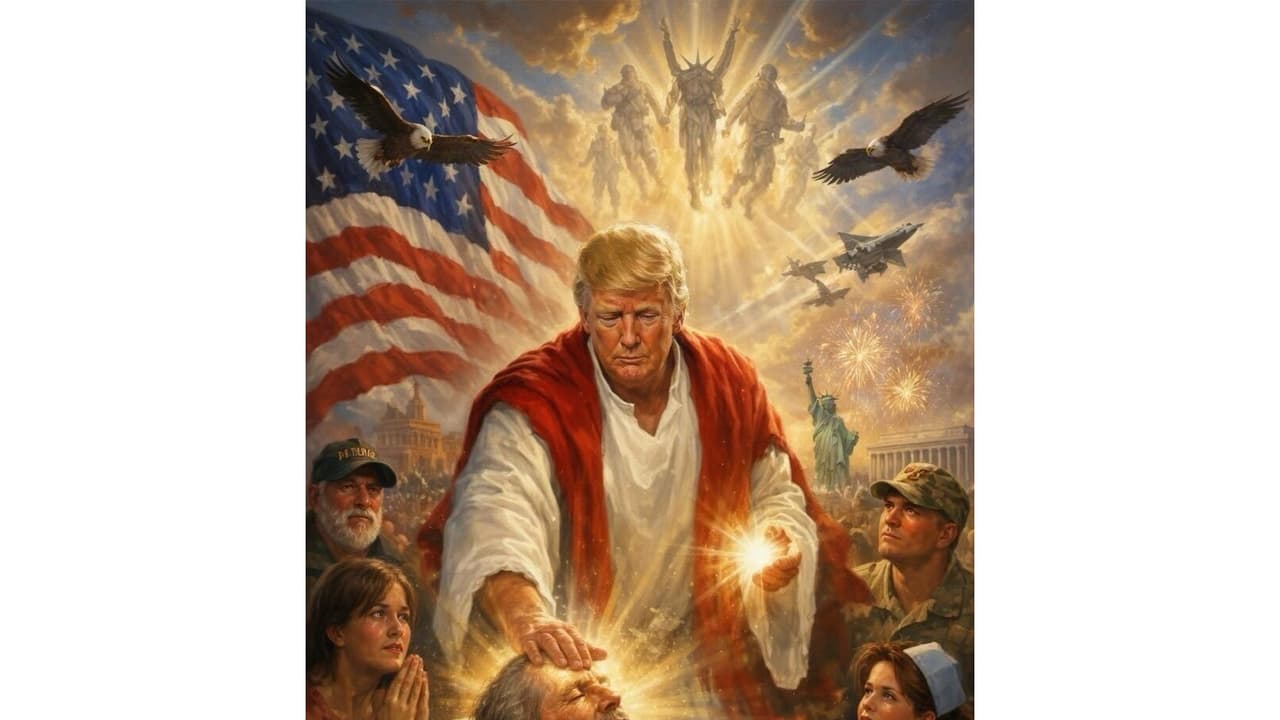 Trump Removes Controversial AI-Generated 'Jesus' Image From Truth Social