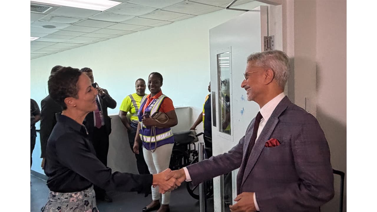S Jaishankar begins first official visit to Jamaica; meets leadership
