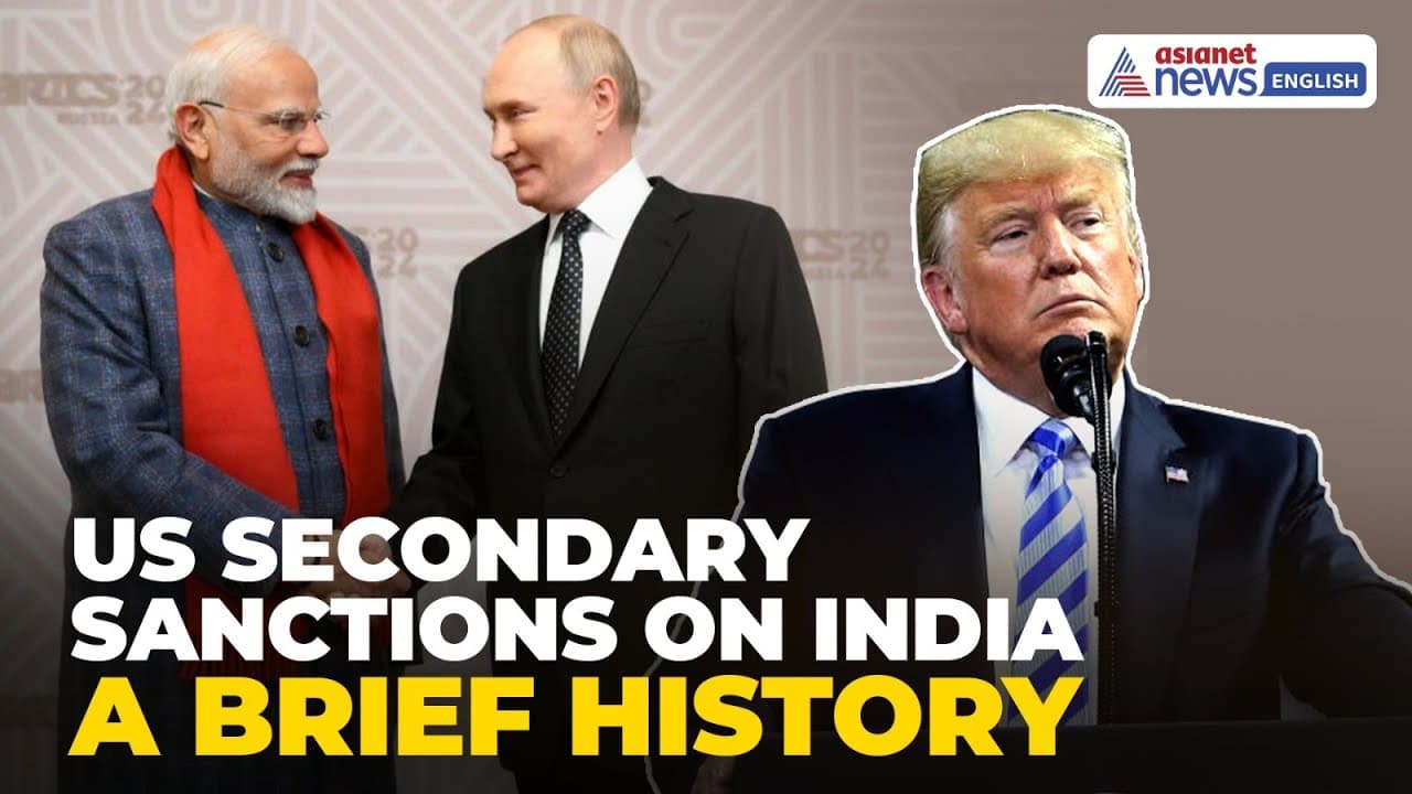 A Brief History of US Secondary Sanctions on India | Asianet Newsable
