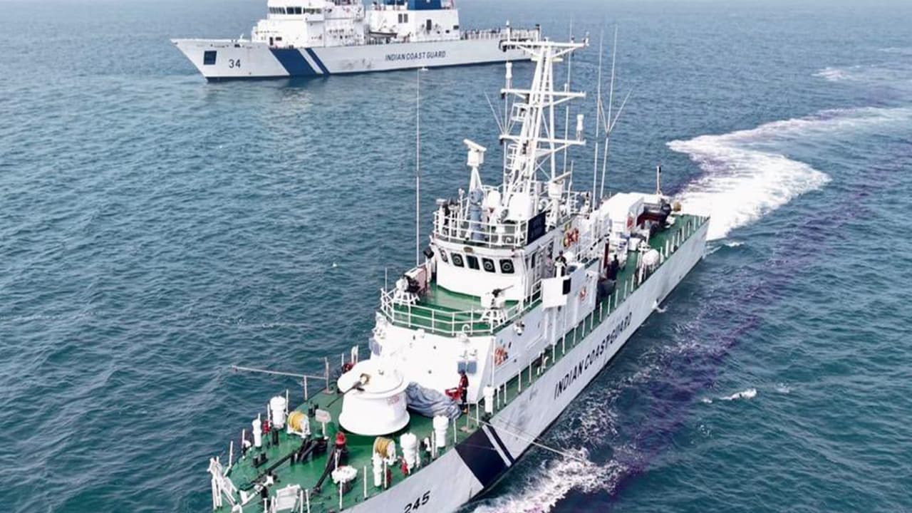 Indian Coast Guard ship Sarthak makes historic visit to Iran's Chabahar