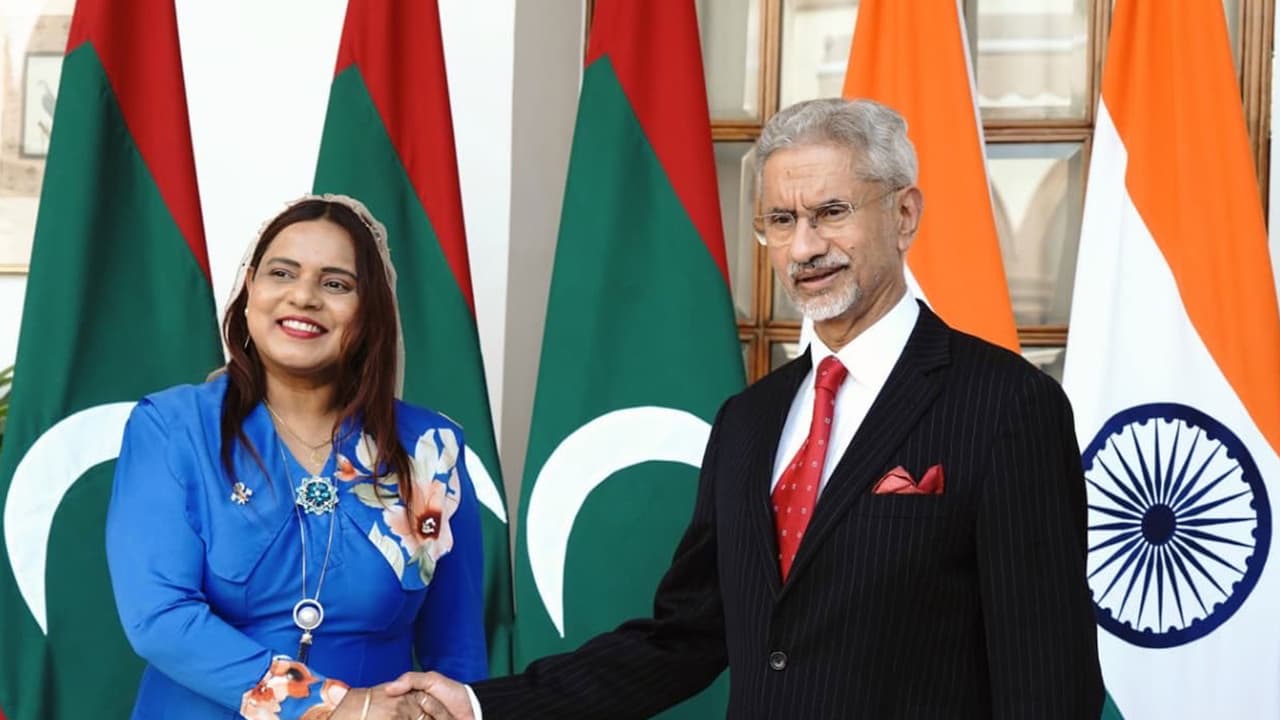 India-Maldives ties: Jaishankar meets FM Adam on her first visit