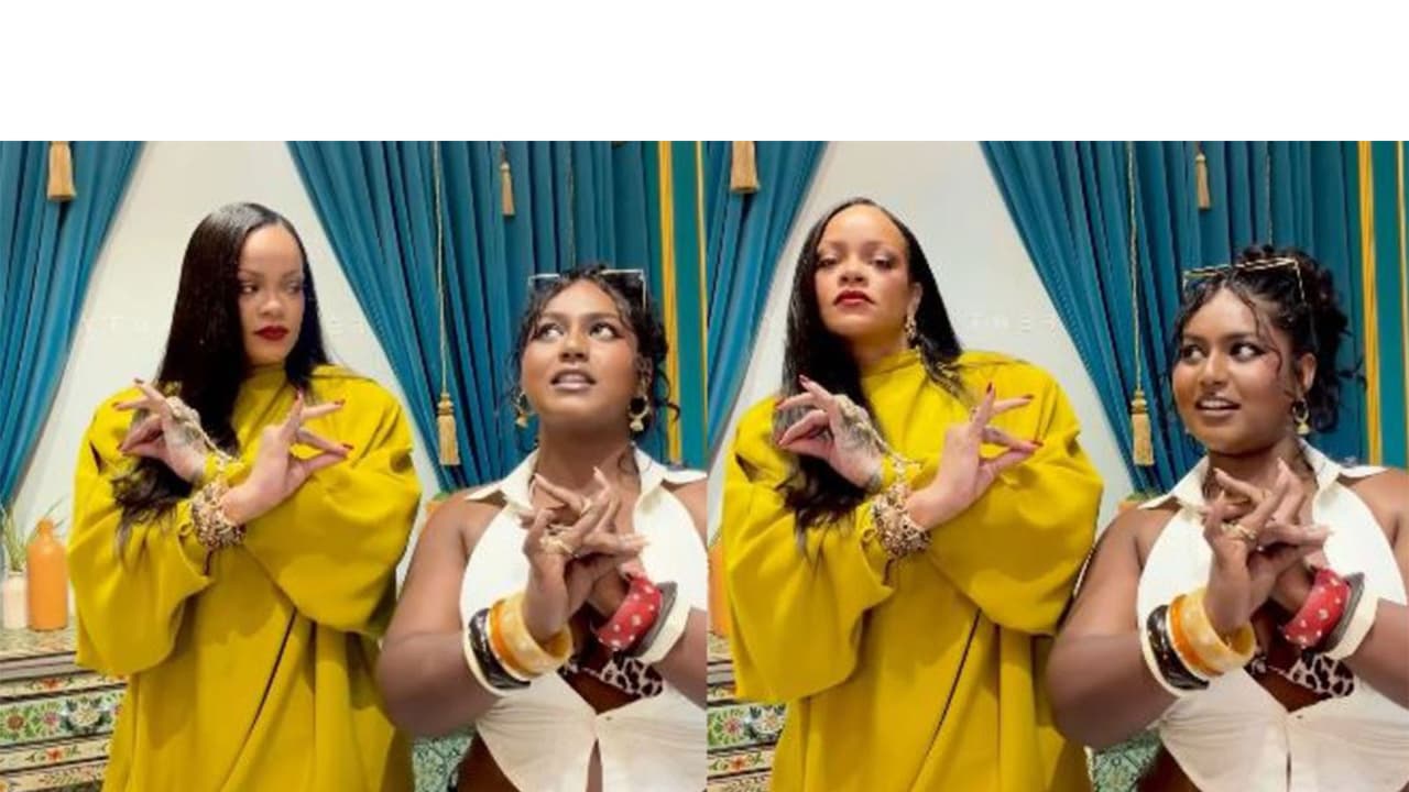 Rihanna embraces Indian culture, learns Bharatanatyam mudras in Mumbai