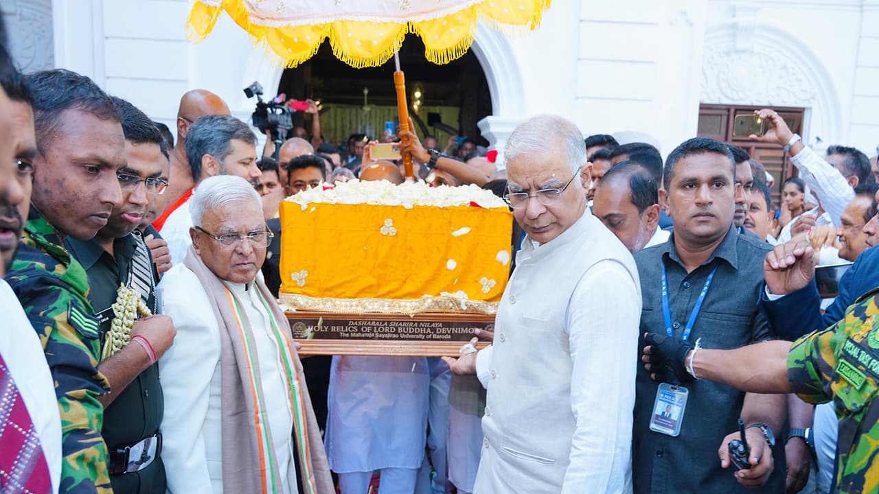 Sacred Buddha Relics return to India after historic Sri Lanka display