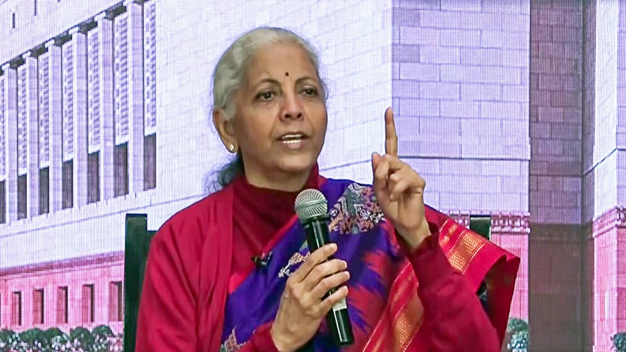 Sitharaman Interacts with Students in Parliament Post-Budget 2026-27