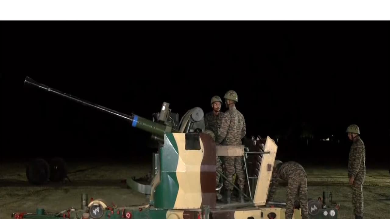 Marking one year of Operation Sindoor, the Indian Army showcased L70 air defence guns, drones, and amphibious drills, highlighting combat readiness while reaffirming a strong message against terrorism.