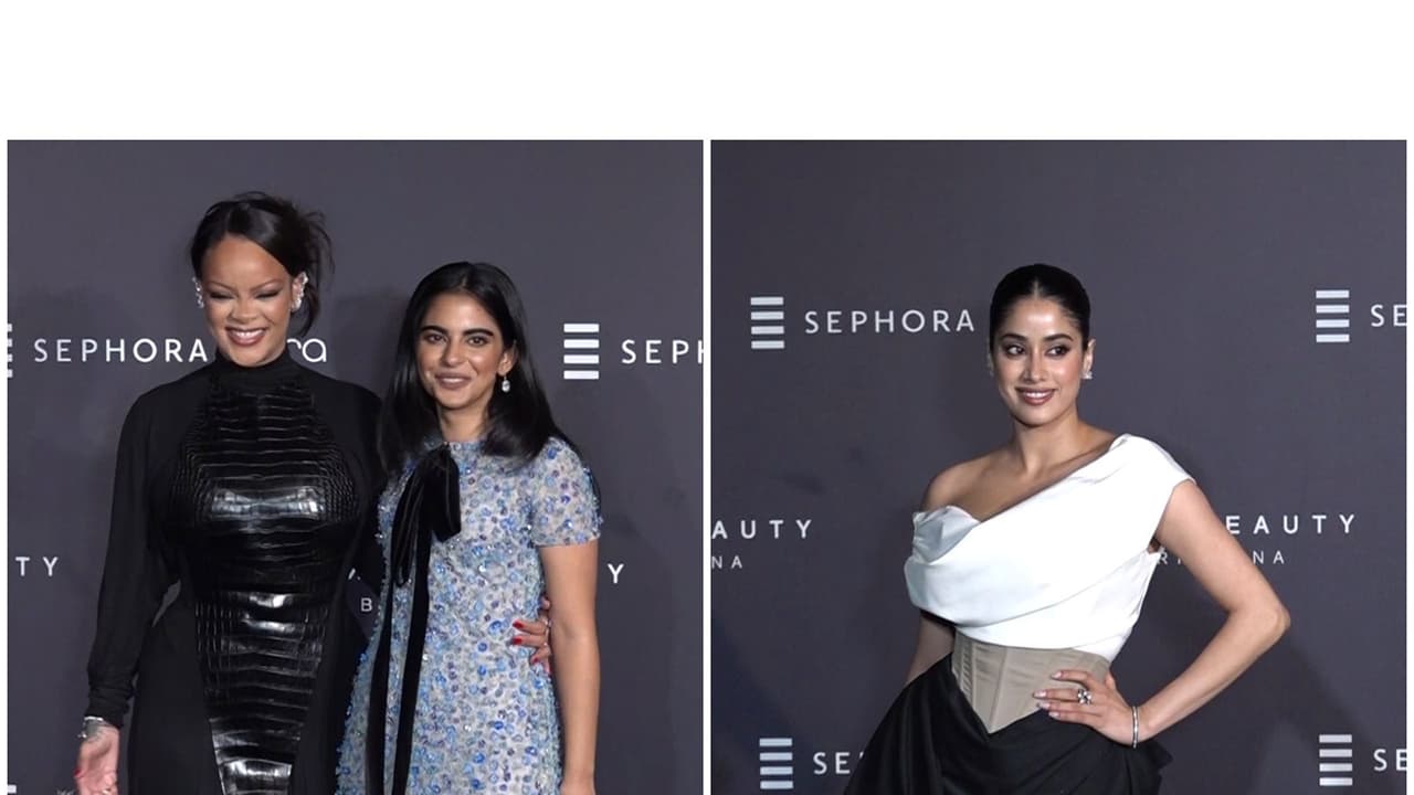 Rihanna, Isha Ambani, Janhvi Kapoor stun at Fenty Beauty launch bash