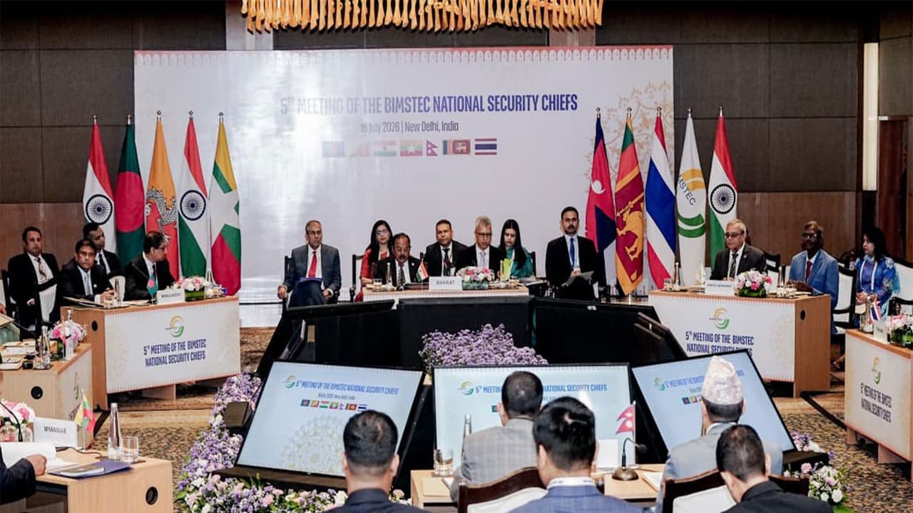 NSA Doval chairs 5th BIMSTEC security meet; regional cooperation key