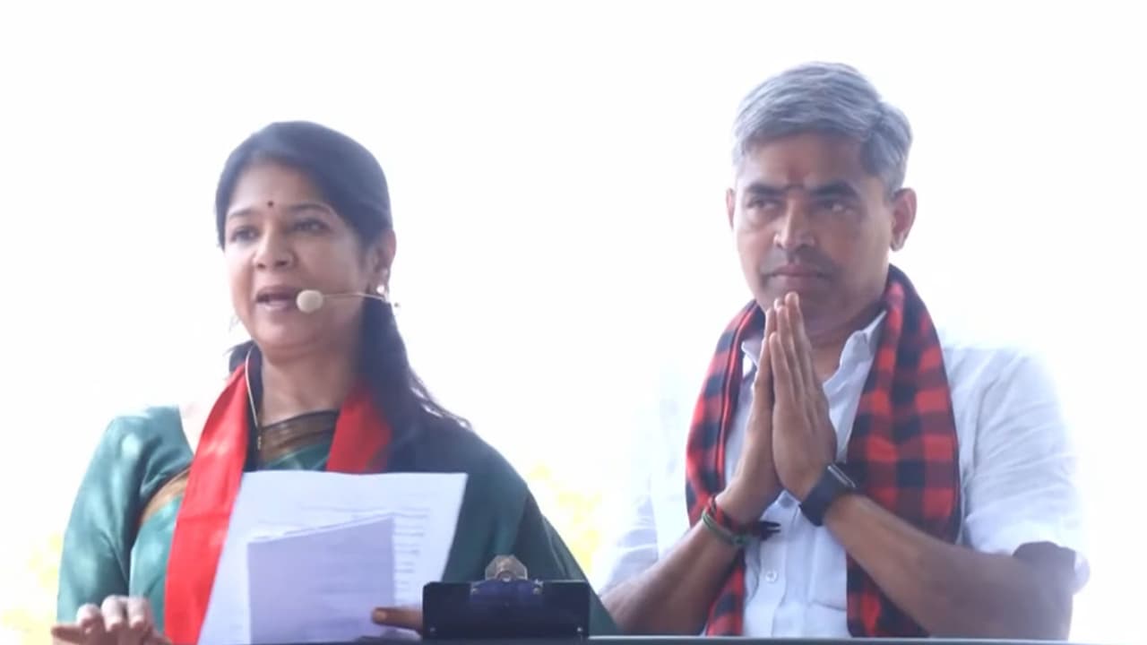 DMK's Kanimozhi urges support, highlights govt's development agenda