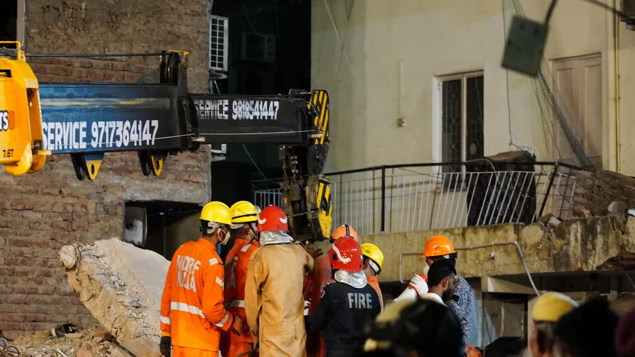 Delhi building collapse: Look Out Circular for owner; 6 students dead