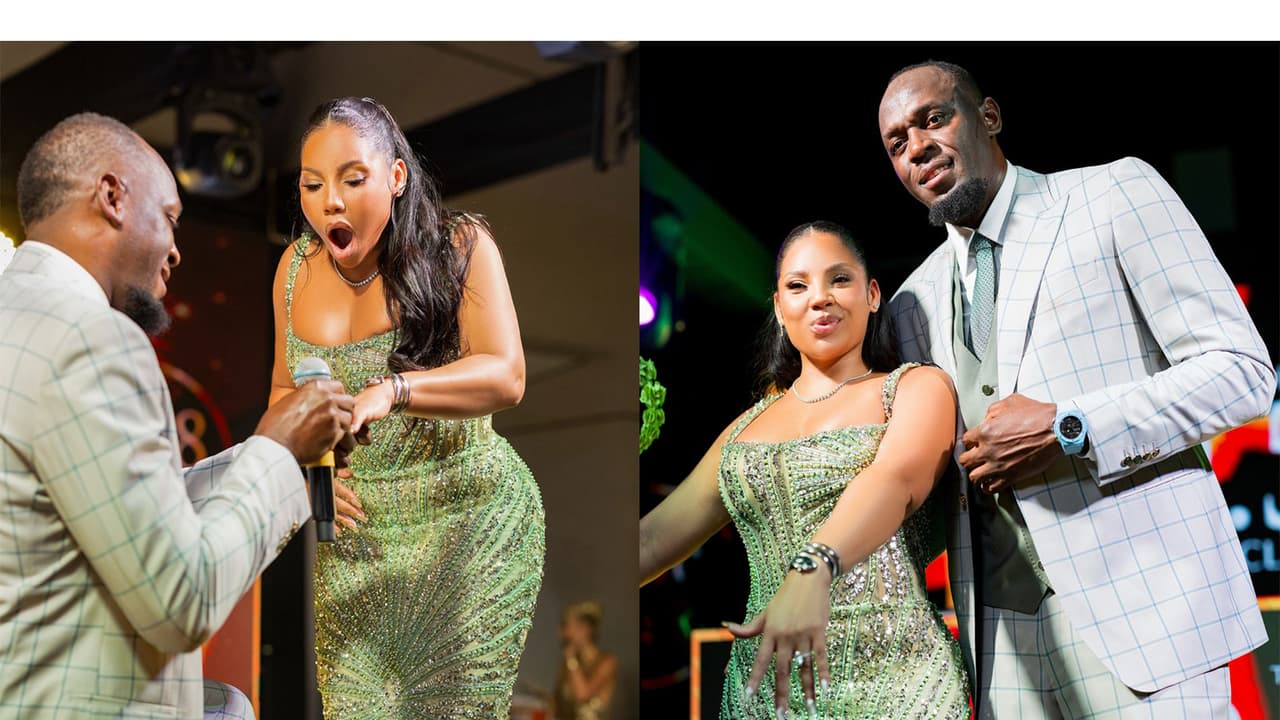 Usain Bolt gets engaged to Kasi Bennett on his 40th birthday in Jamaica