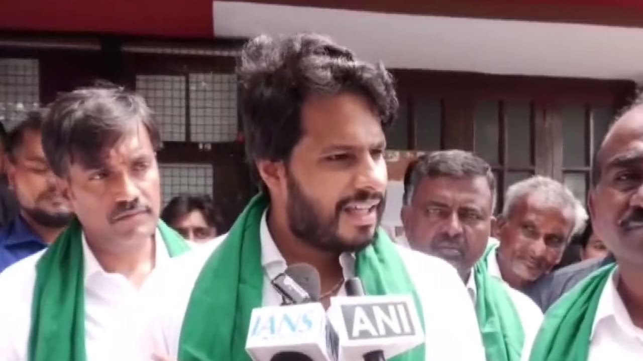 Bidadi row: Nikhil Kumaraswamy leads JD(S) padayatra for farmers