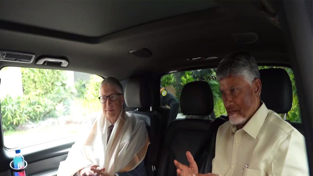 Bill Gates, CM Naidu explore AI and natural farming in Andhra Pradesh