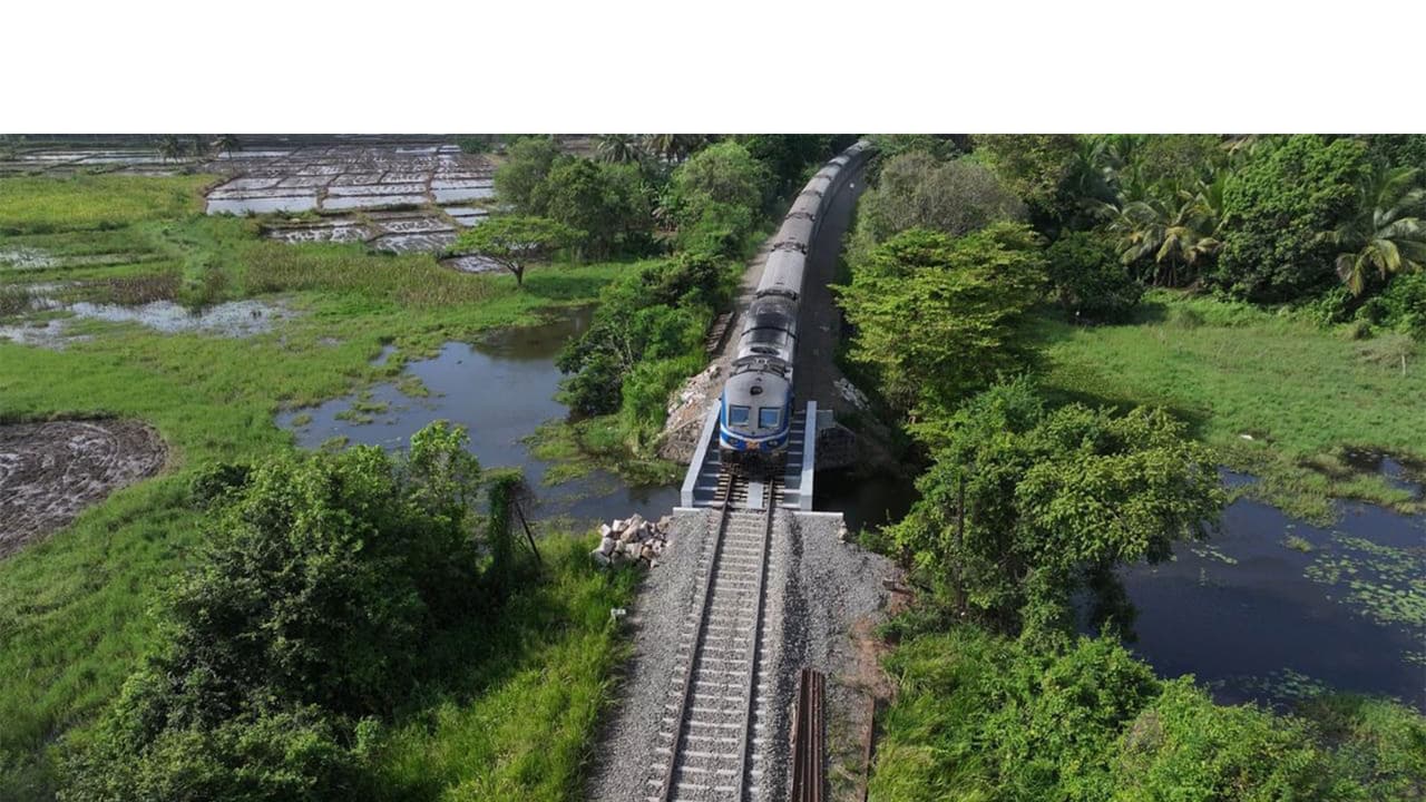 India-backed Sri Lanka railway line resumes after cyclone restoration