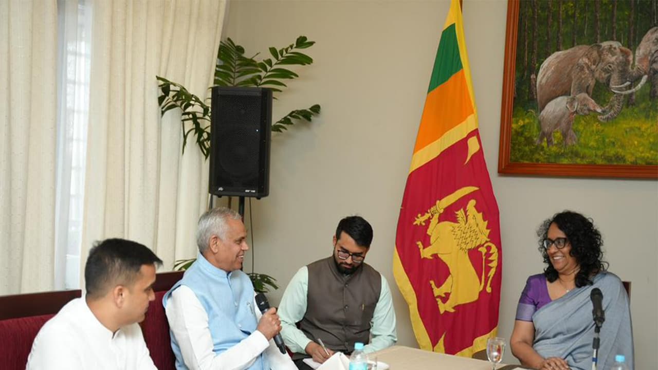 Harsh Sanghavi in Sri Lanka for Holy Devnimori Relics Exposition